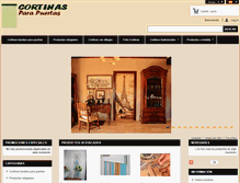 Tablet Screenshot of cortinasparapuertas.com